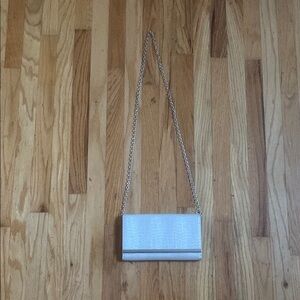 Nordstrom Silver Clutch Elegant Wristlet